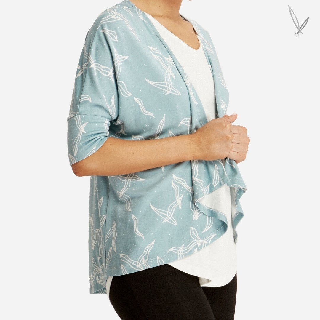 Drape Cardi - Eucalyptus