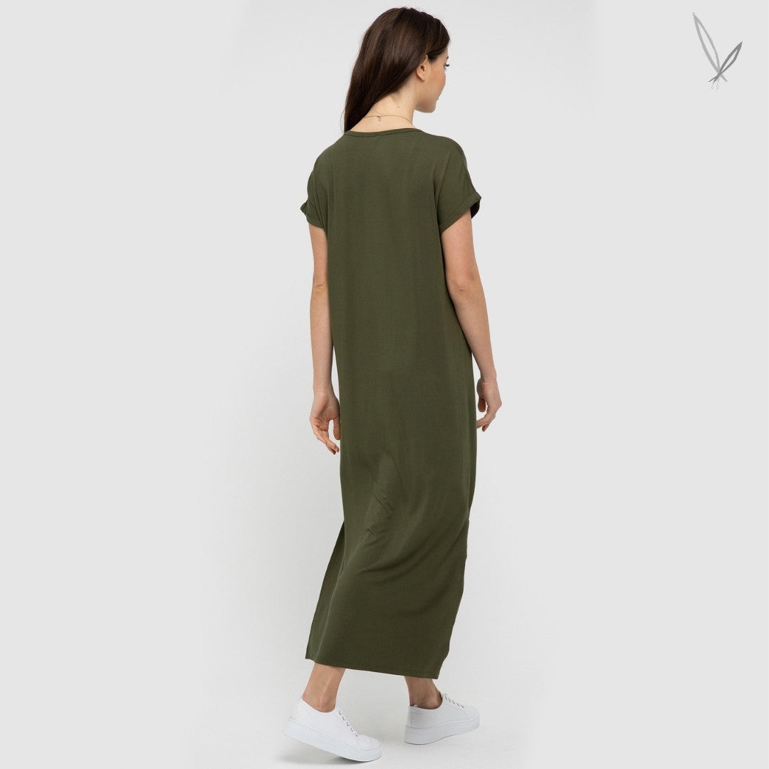 Elsie Dress - Dark Olive