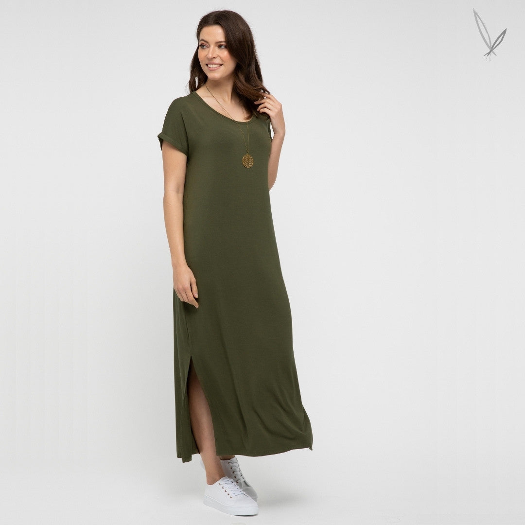 Elsie Dress - Dark Olive