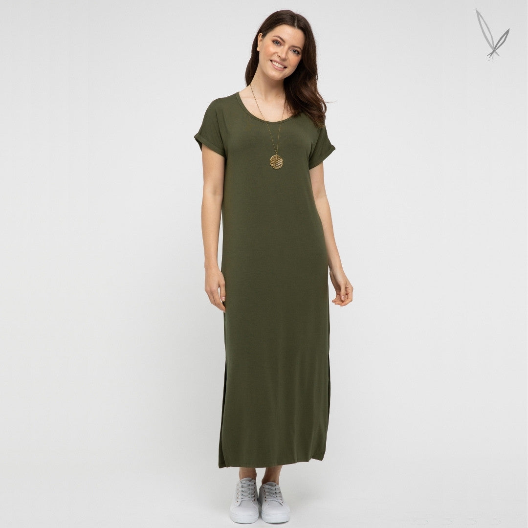 Elsie Dress - Dark Olive 
