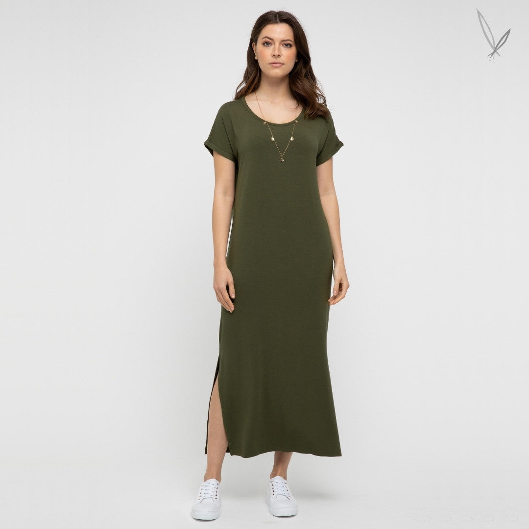 Elsie Dress - Dark Olive
