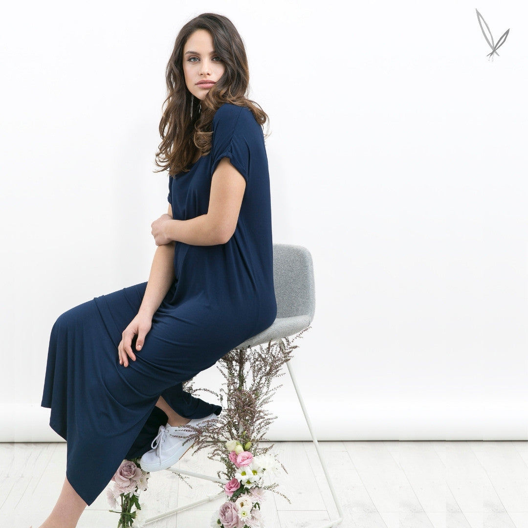 Elsie Dress - Navy