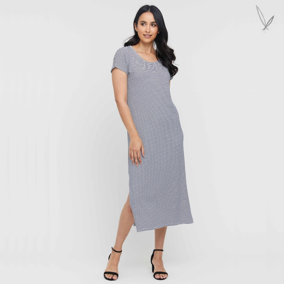 Elsie Dress - Thin Stripe