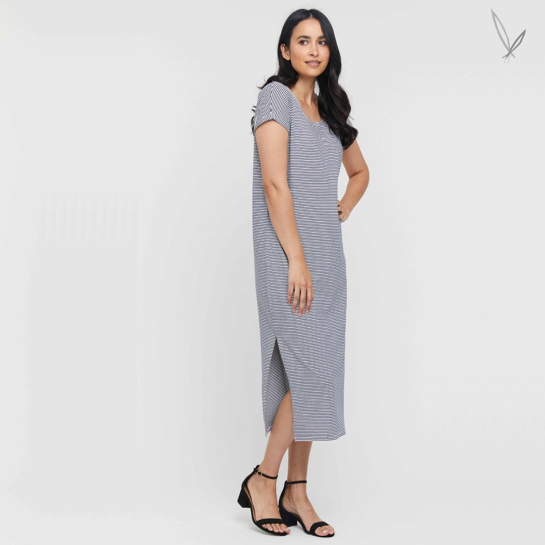 Elsie Dress - Thin Stripe