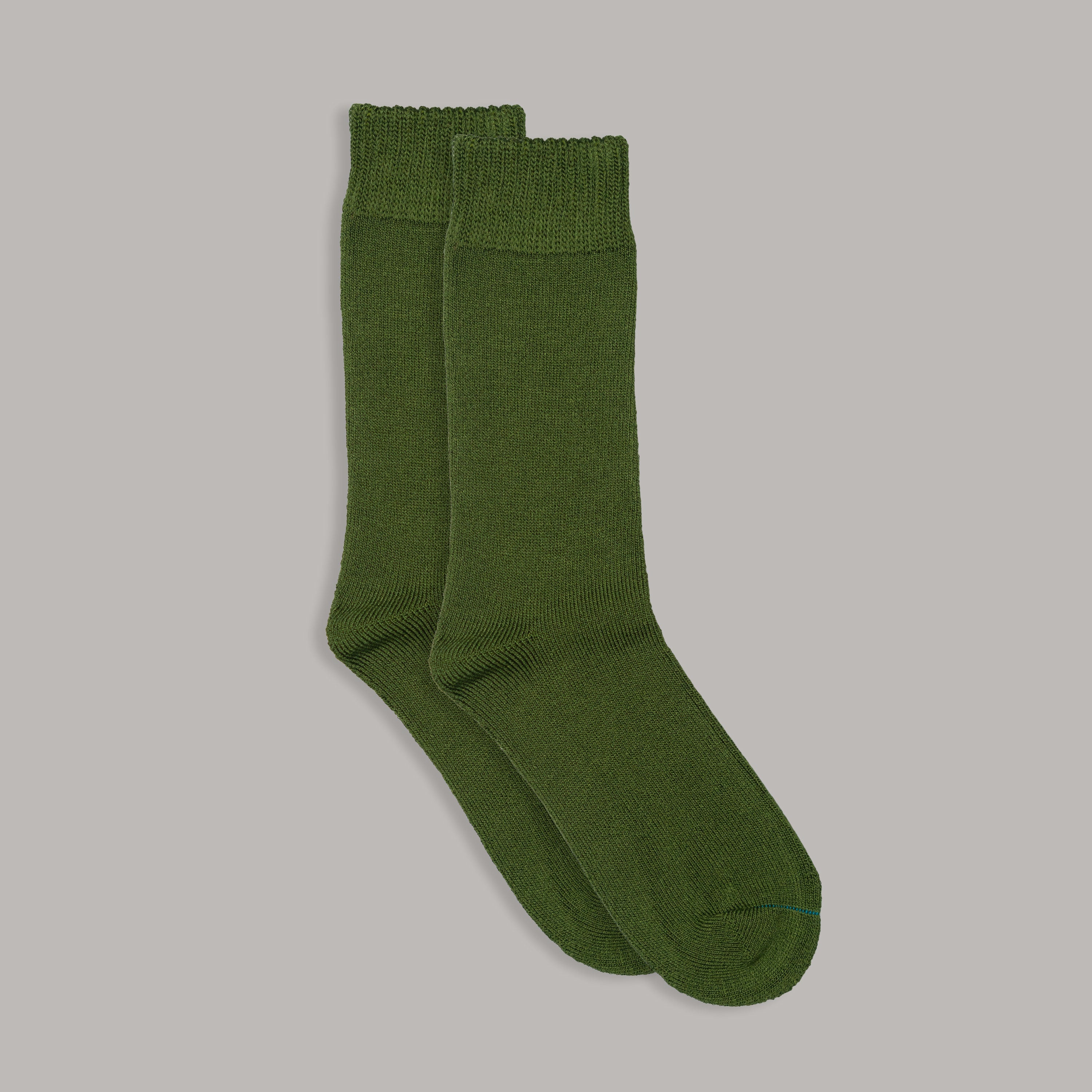 Extra Thick Bamboo Work Socks | Dark Green