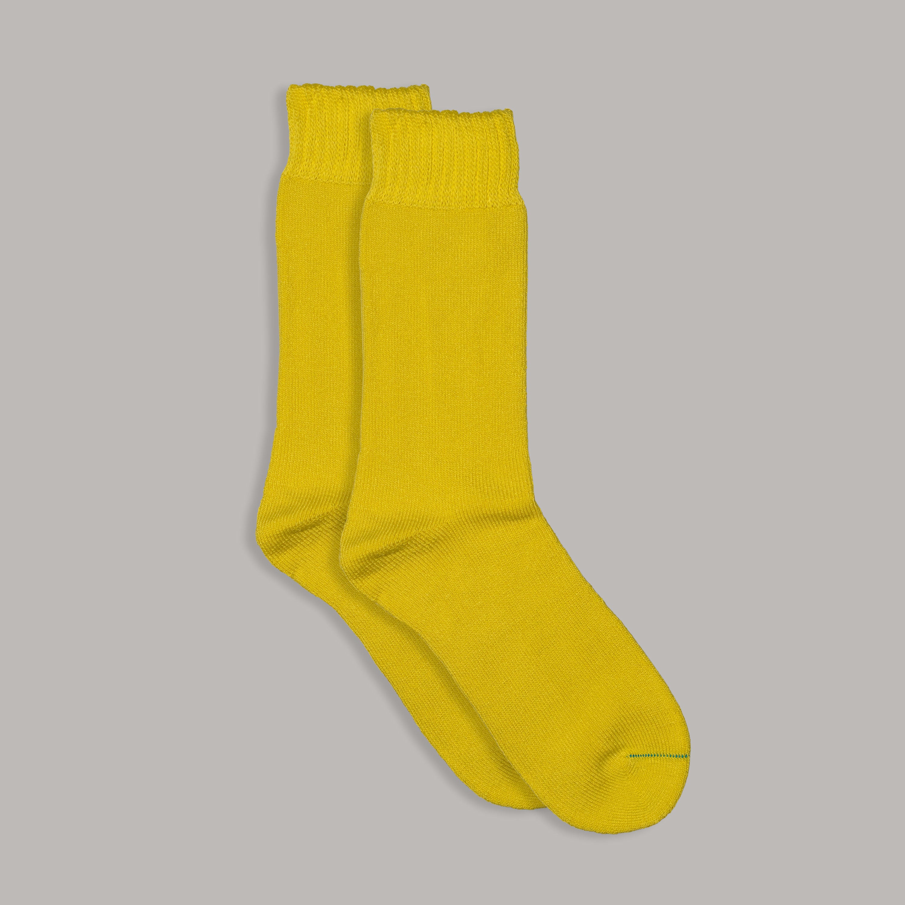 Extra Thick Bamboo Work Socks | High Vis Lemon