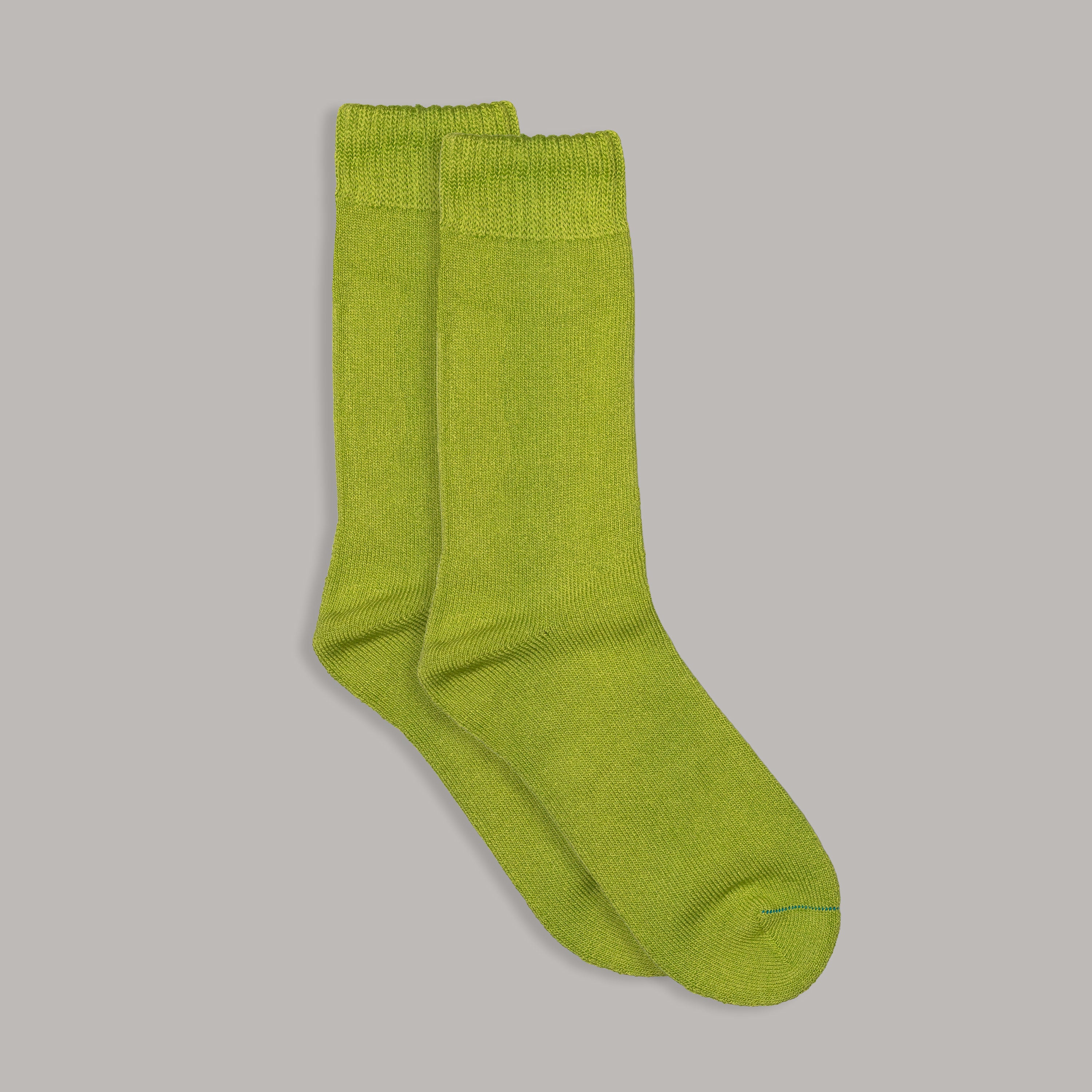 Extra Thick Bamboo Work Socks | High Vis Lime