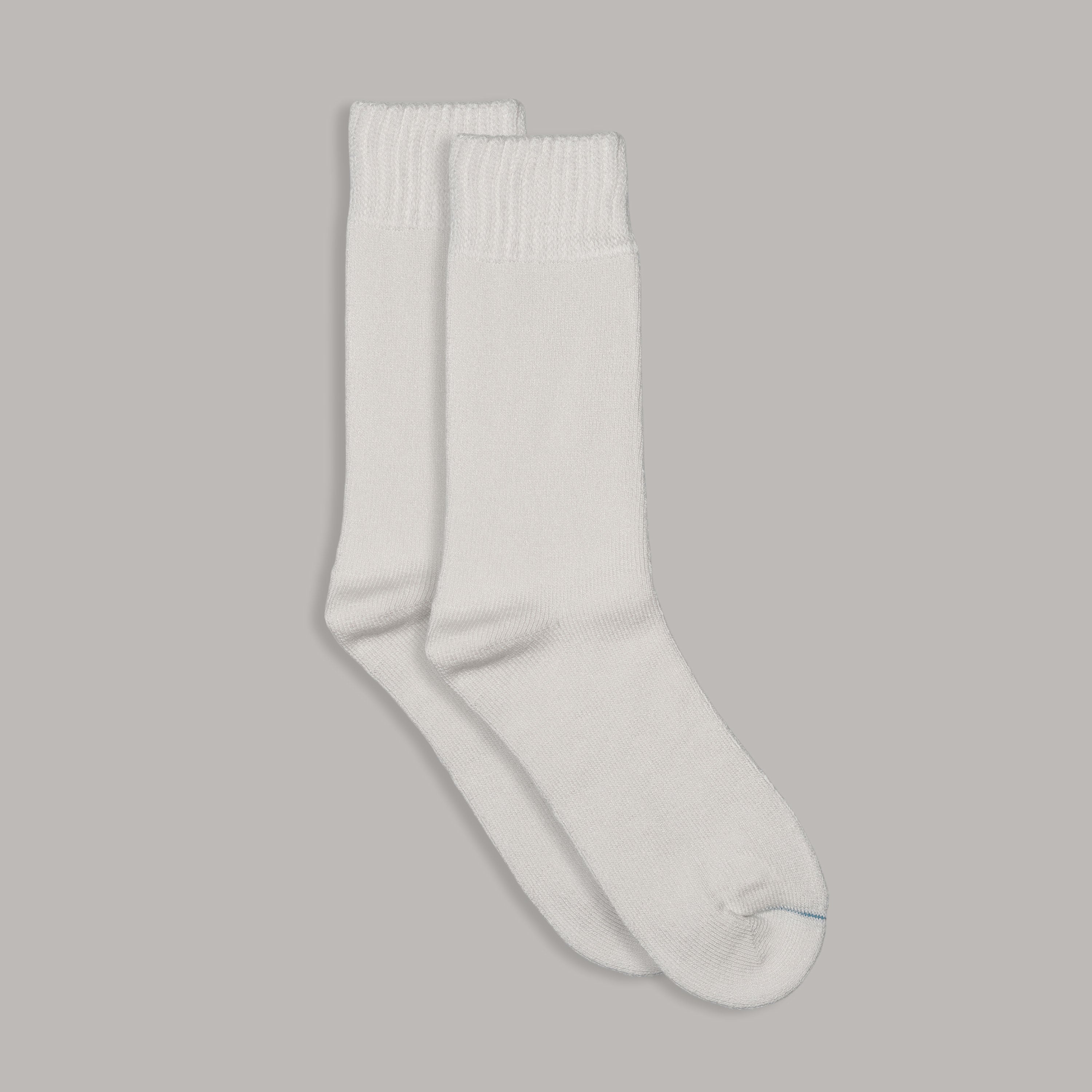 Extra Thick Bamboo Work Socks | White