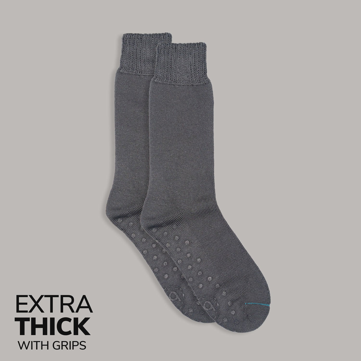 Extra Thick Bamboo Work Socks with Grips