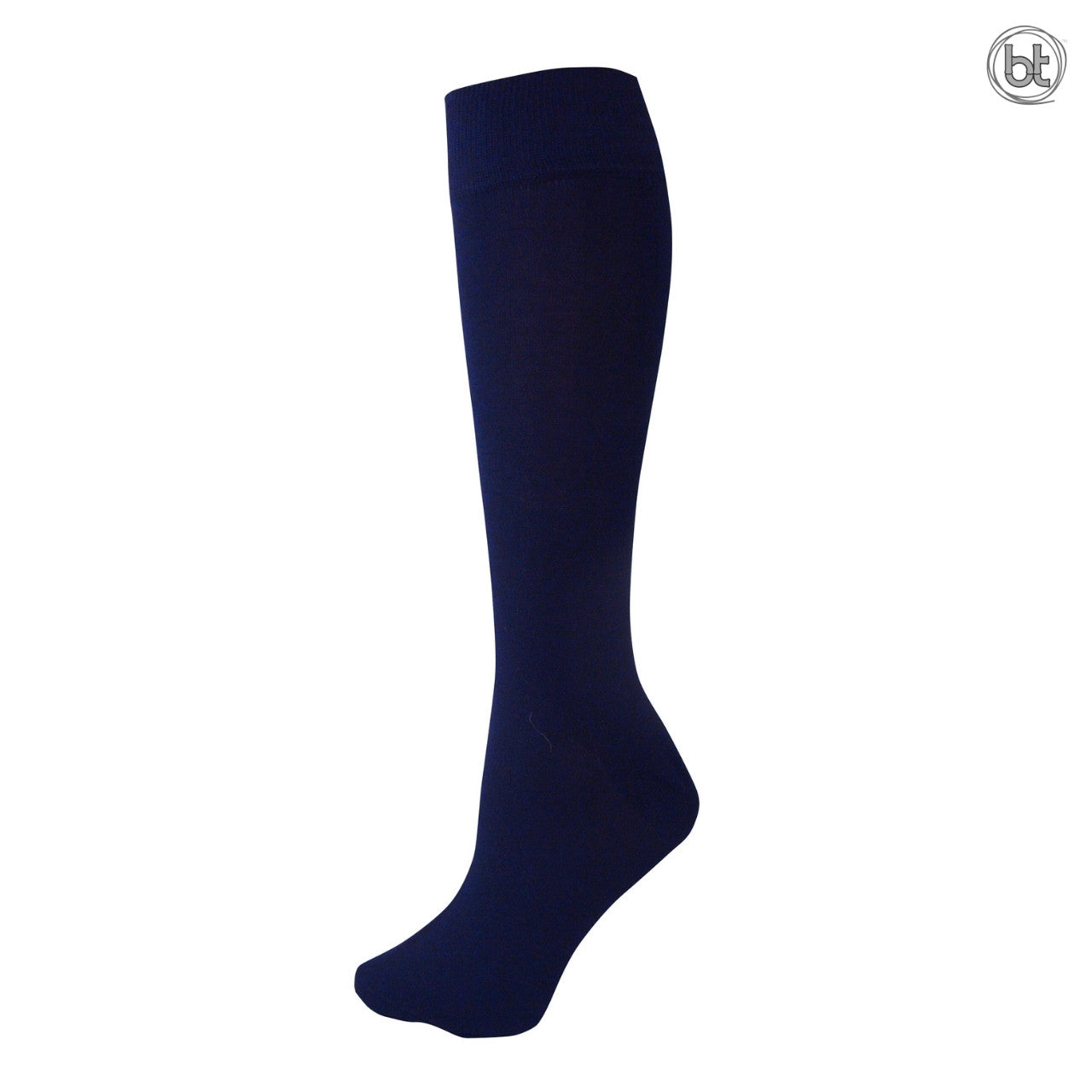 Bamboo Fine Knit Knee High Socks for Women - Royal Navy Blue