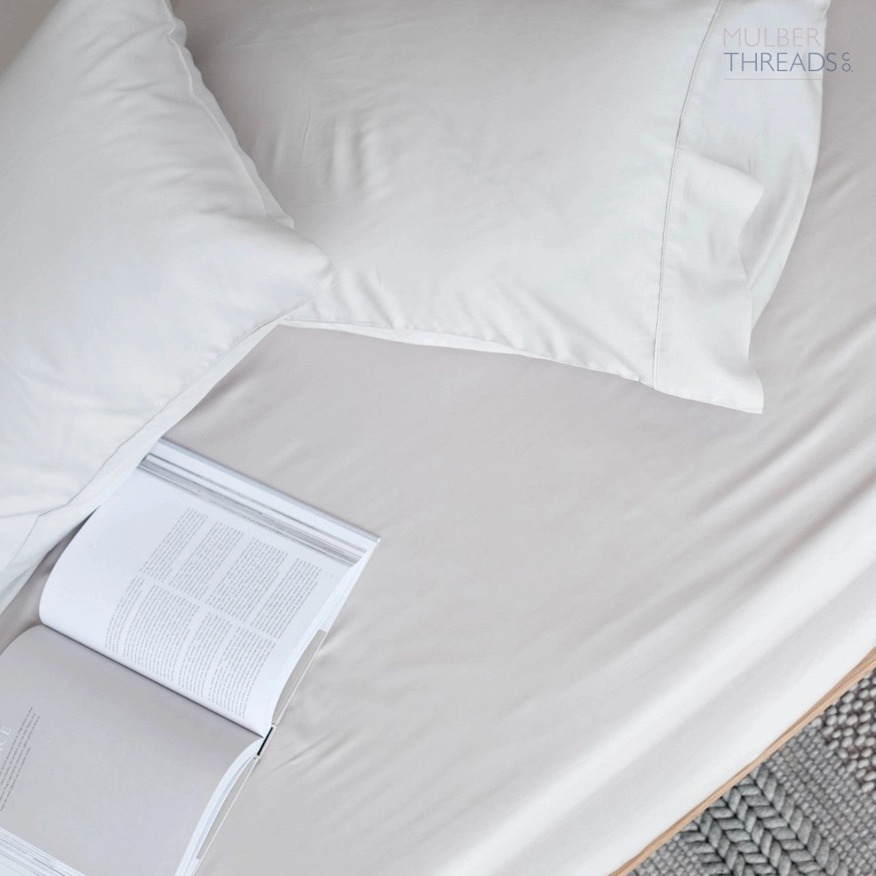 Bamboo Fitted Sheet - Silver