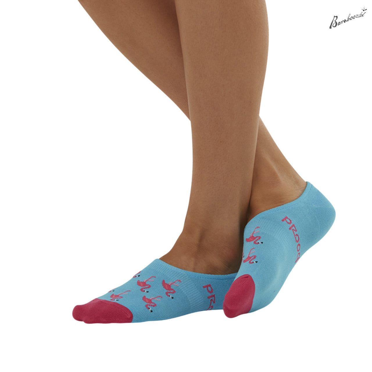 Bamboozld Invisible Socks - Flamingo Tiffany