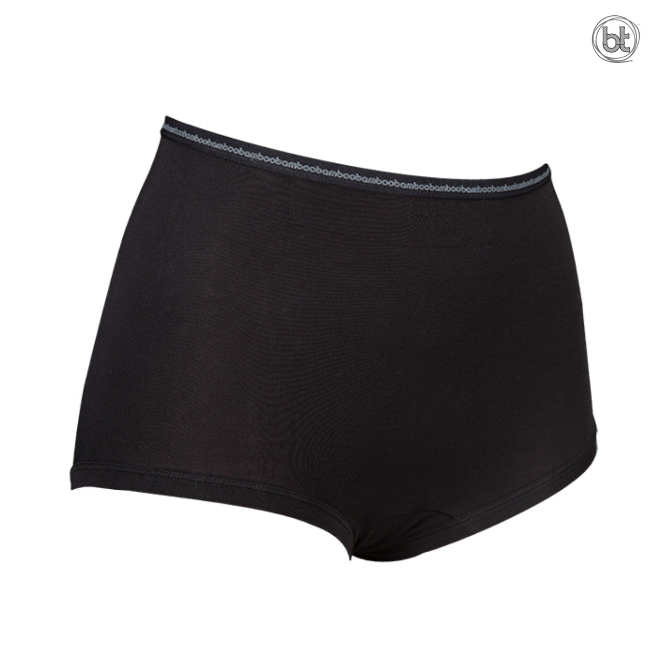 Women's Bamboo Full Coverage Brief - Black