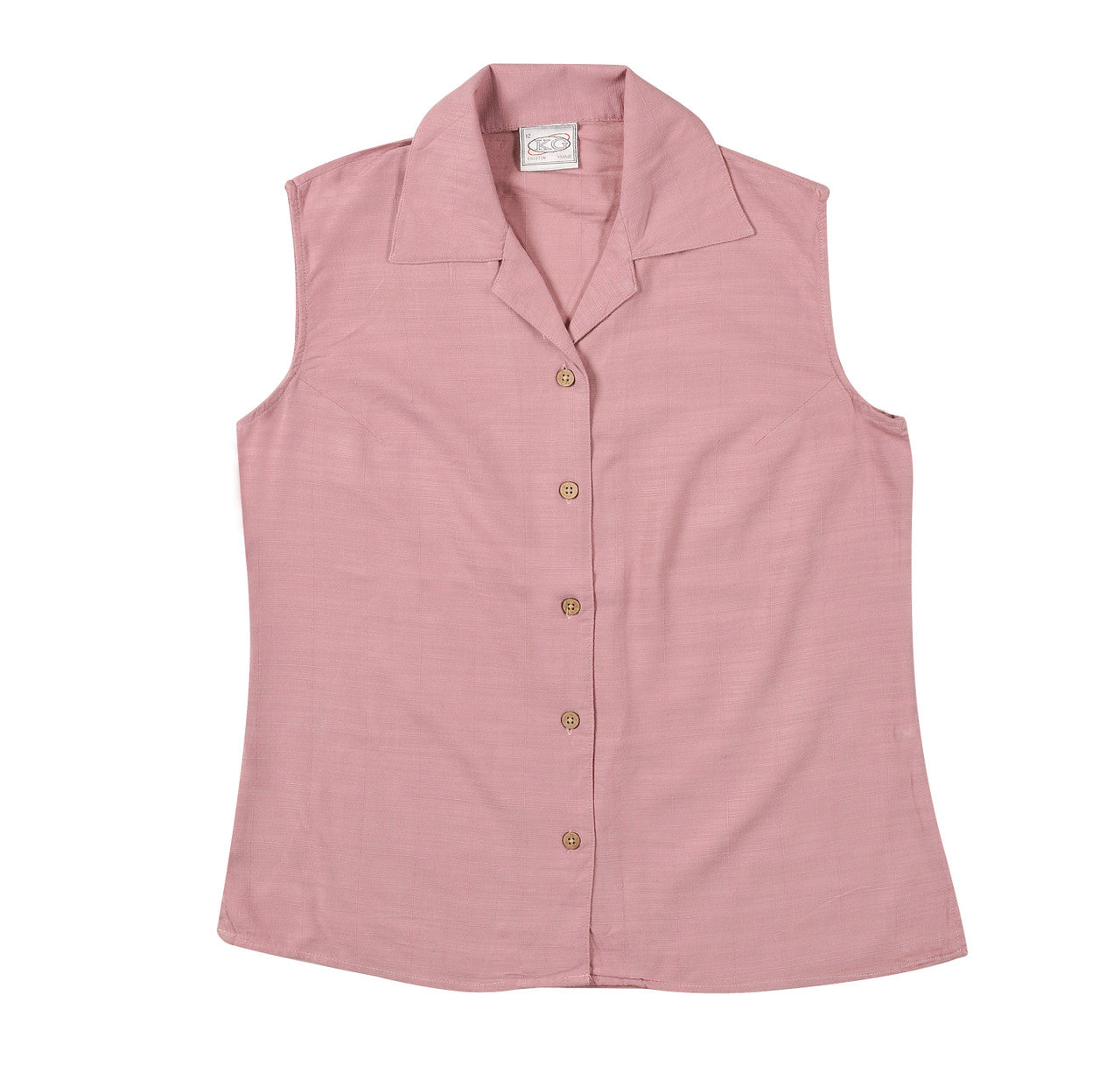 Bamboo Fibre Sleeveless Shirt - Mushroom