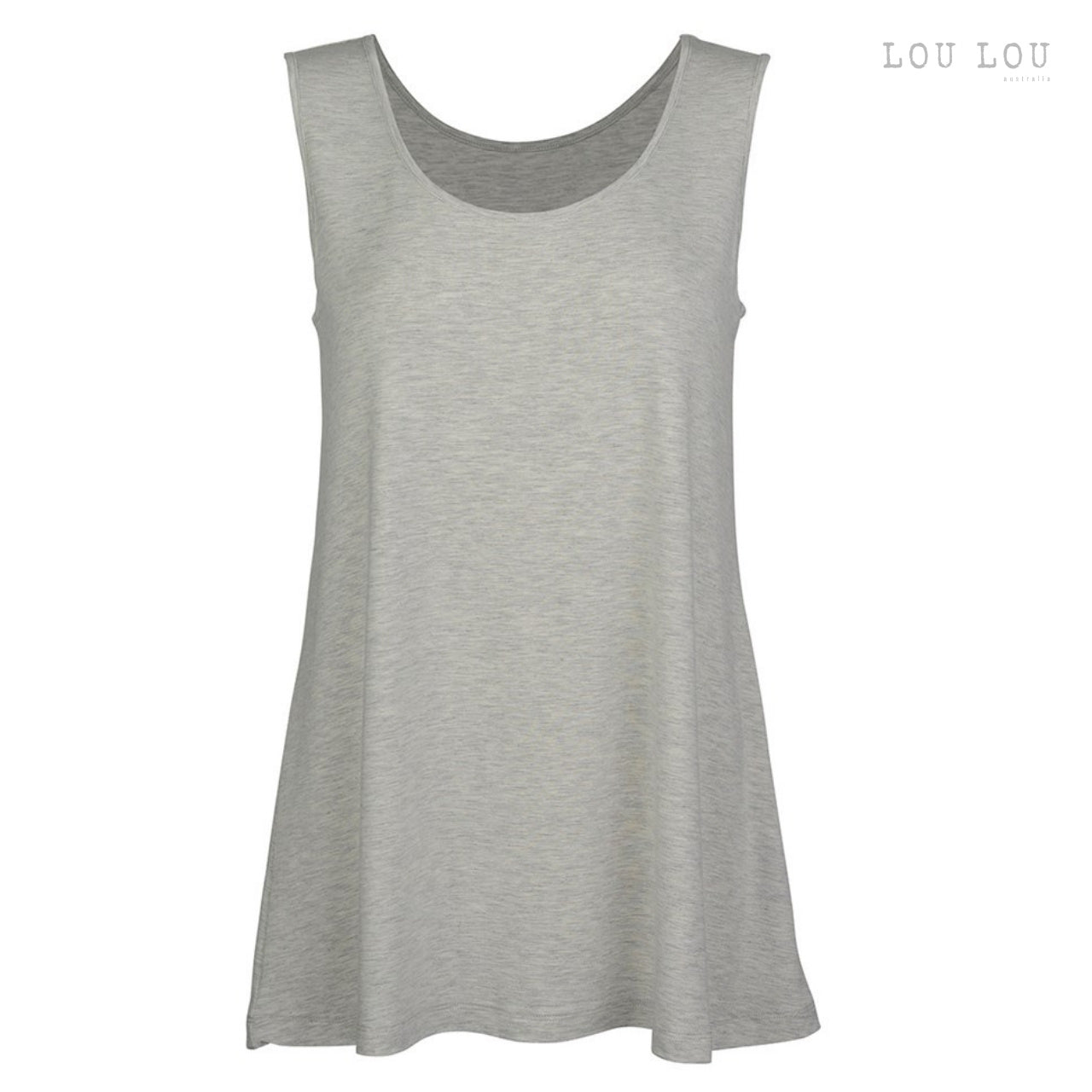 Alicia - A-line Bamboo Singlet Top | LIMITED