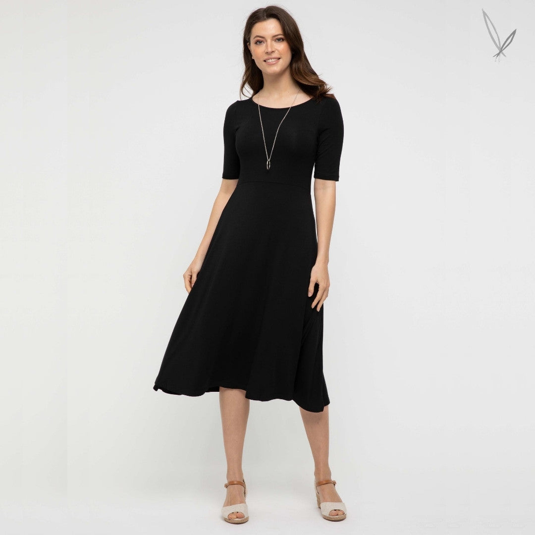 Harmony Bamboo Dress - Black