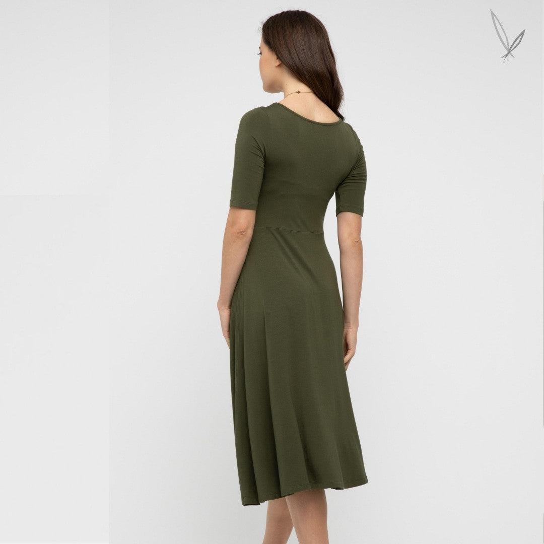 Harmony Bamboo Dress - Olive