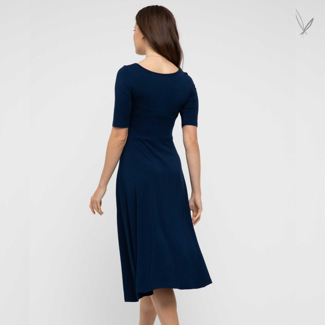 Harmony Bamboo Dress - Navy