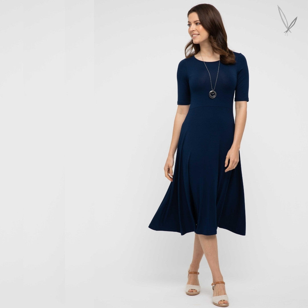 Harmony Bamboo Dress - Navy