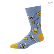 Bamboo Crew Sock - Honey Bunch Bees