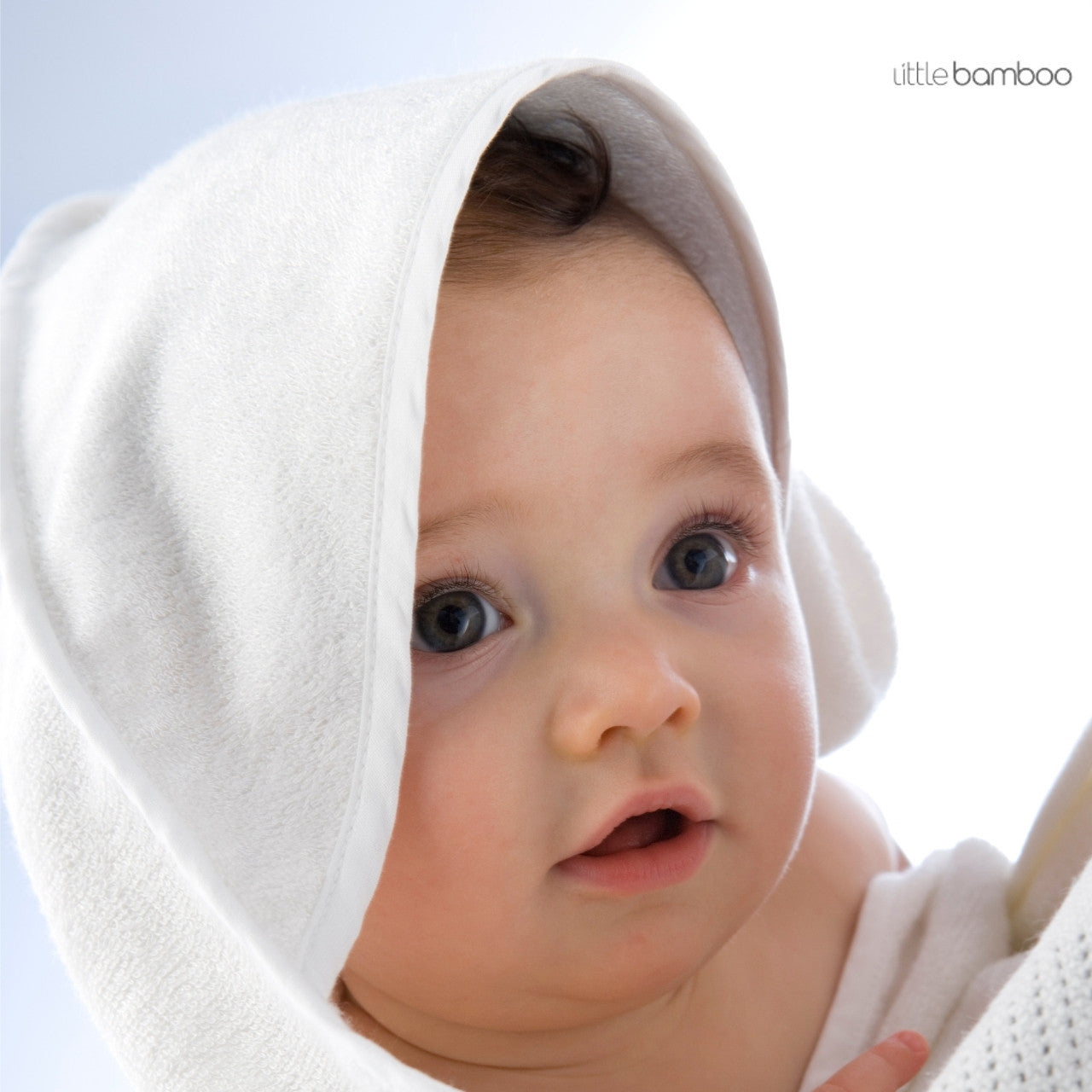 Little Bamboo Hooded Baby Towels - Natural