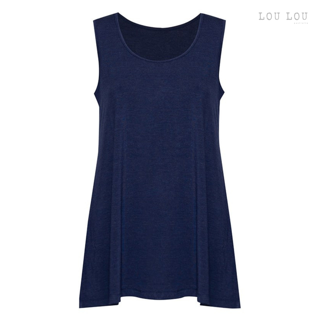 Alicia - A-line Bamboo Singlet Top | LIMITED