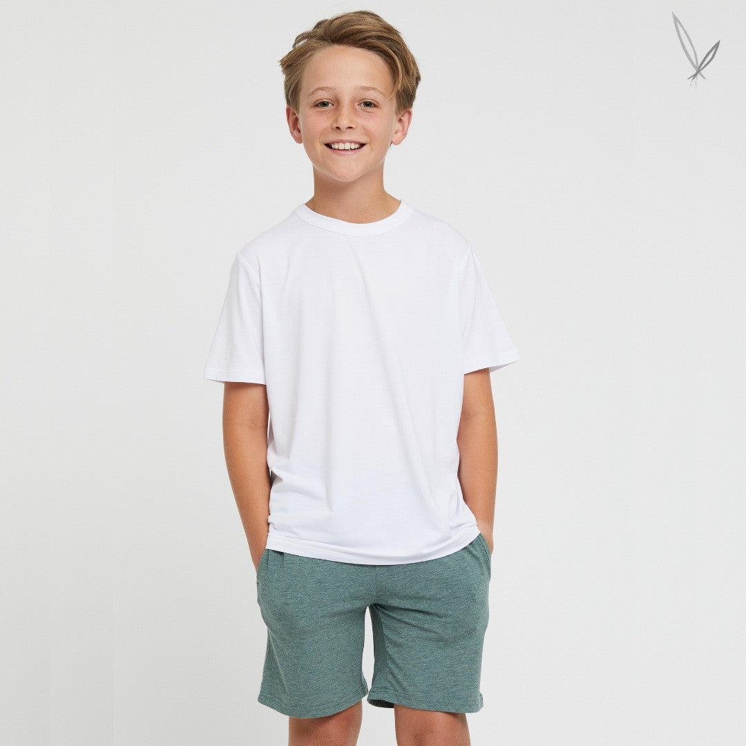 Junior Lounge Shorts - Moss Green