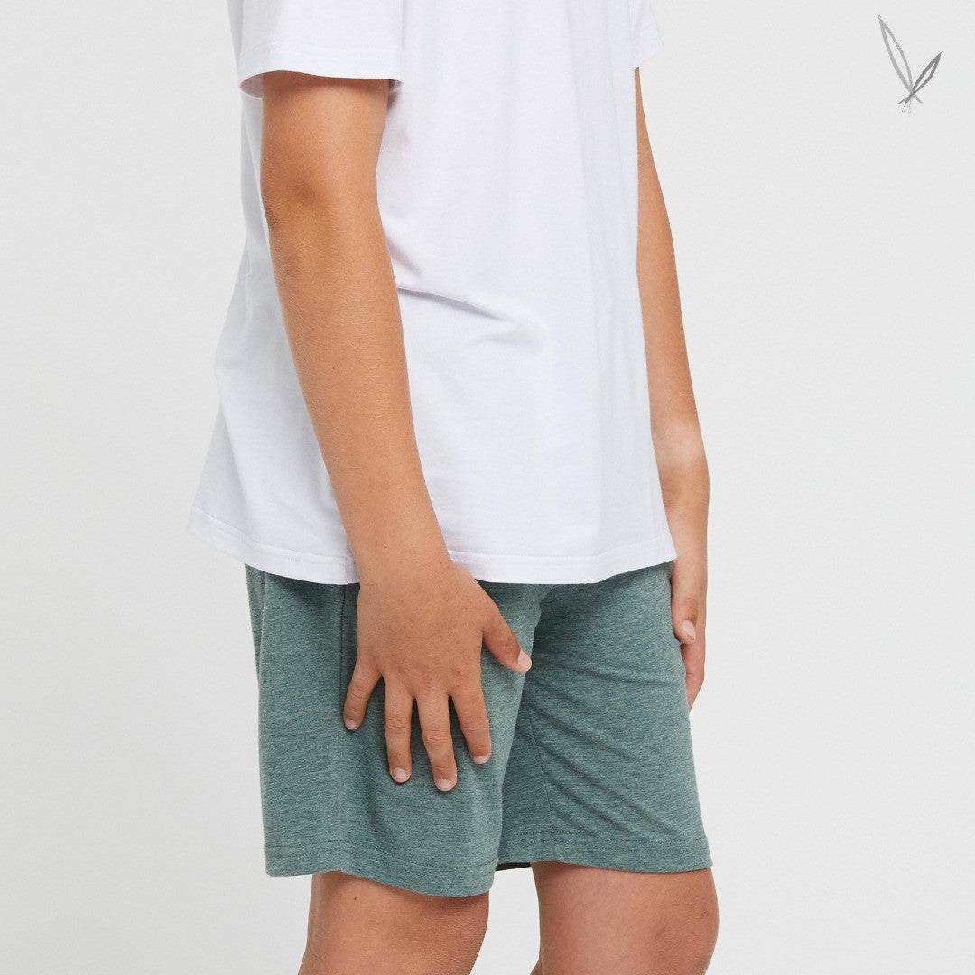Junior Lounge Shorts - Moss Green