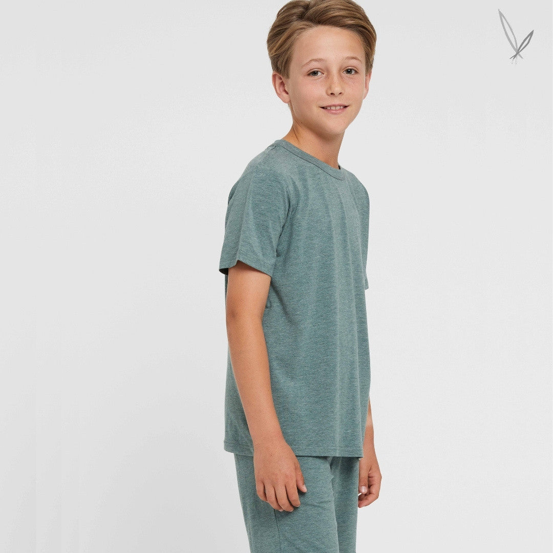 Junior Lounge Tee - Moss Green
