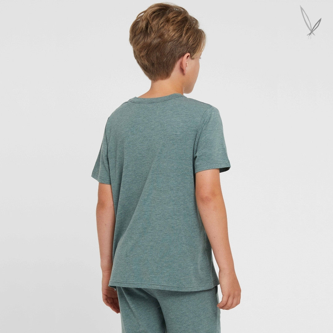 Junior Lounge Tee - Moss Green