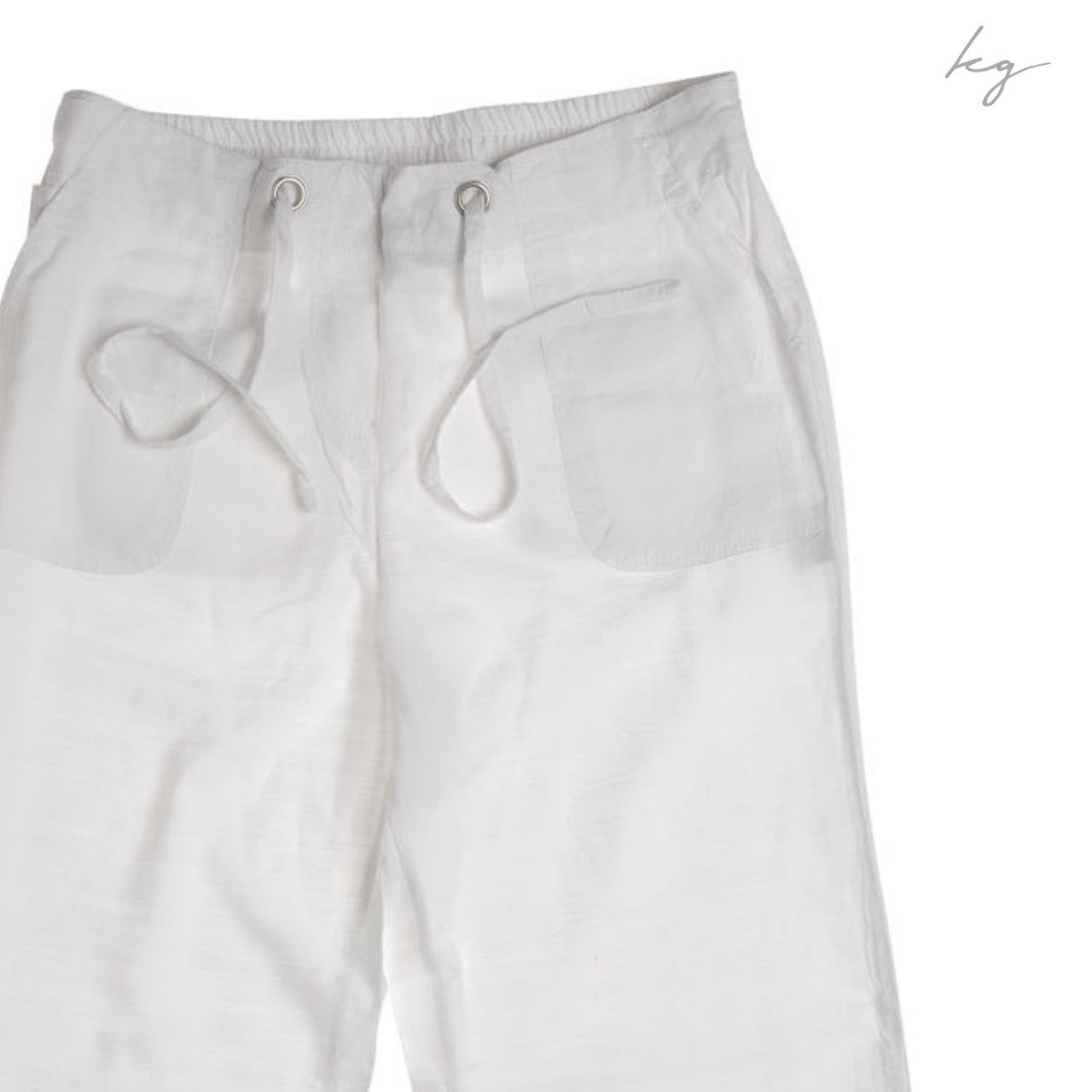 Women's Bamboo Beach Pants - White