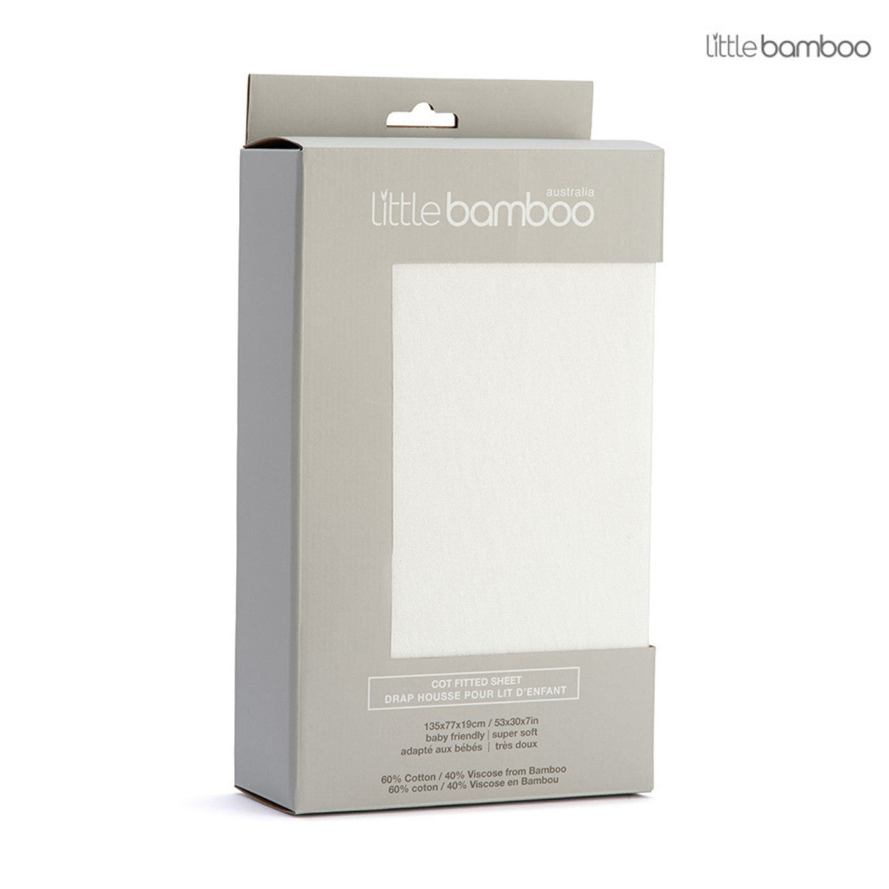 Little Bamboo Jersey Cot Fitted Sheet - Natural