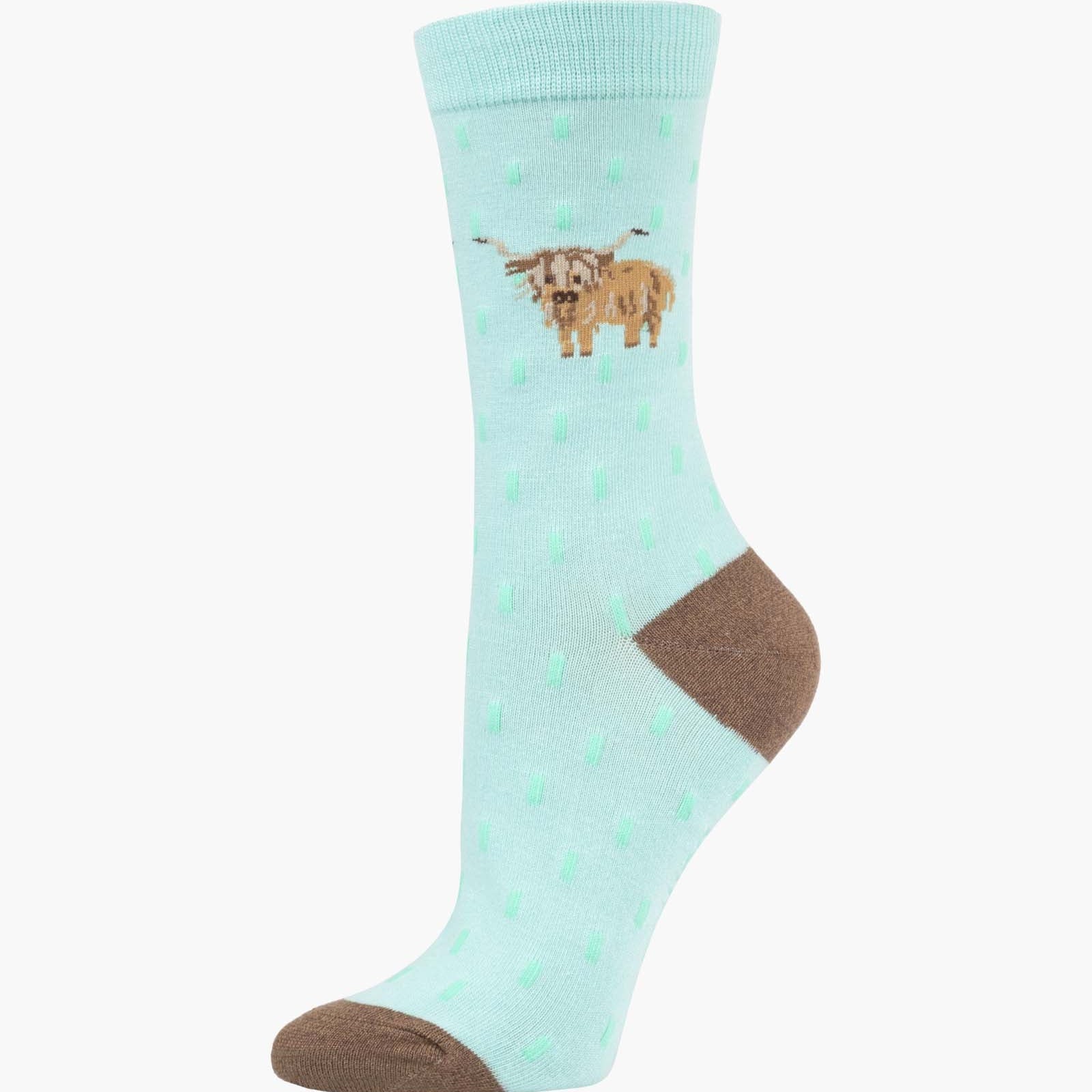 Bamboo Crew Sock - Lady Moo Moo Cow