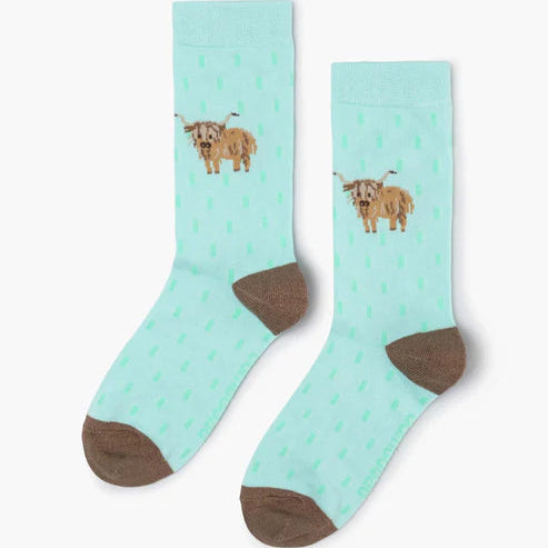 Bamboo Crew Sock - Lady Moo Moo Cow