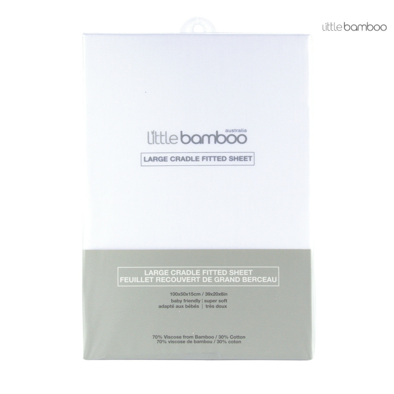 Little Bamboo Large Cradle Fitted Sheet