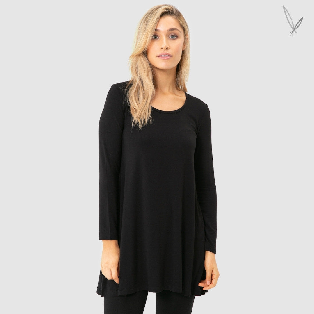 Bamboo Leanne Tunic - Black