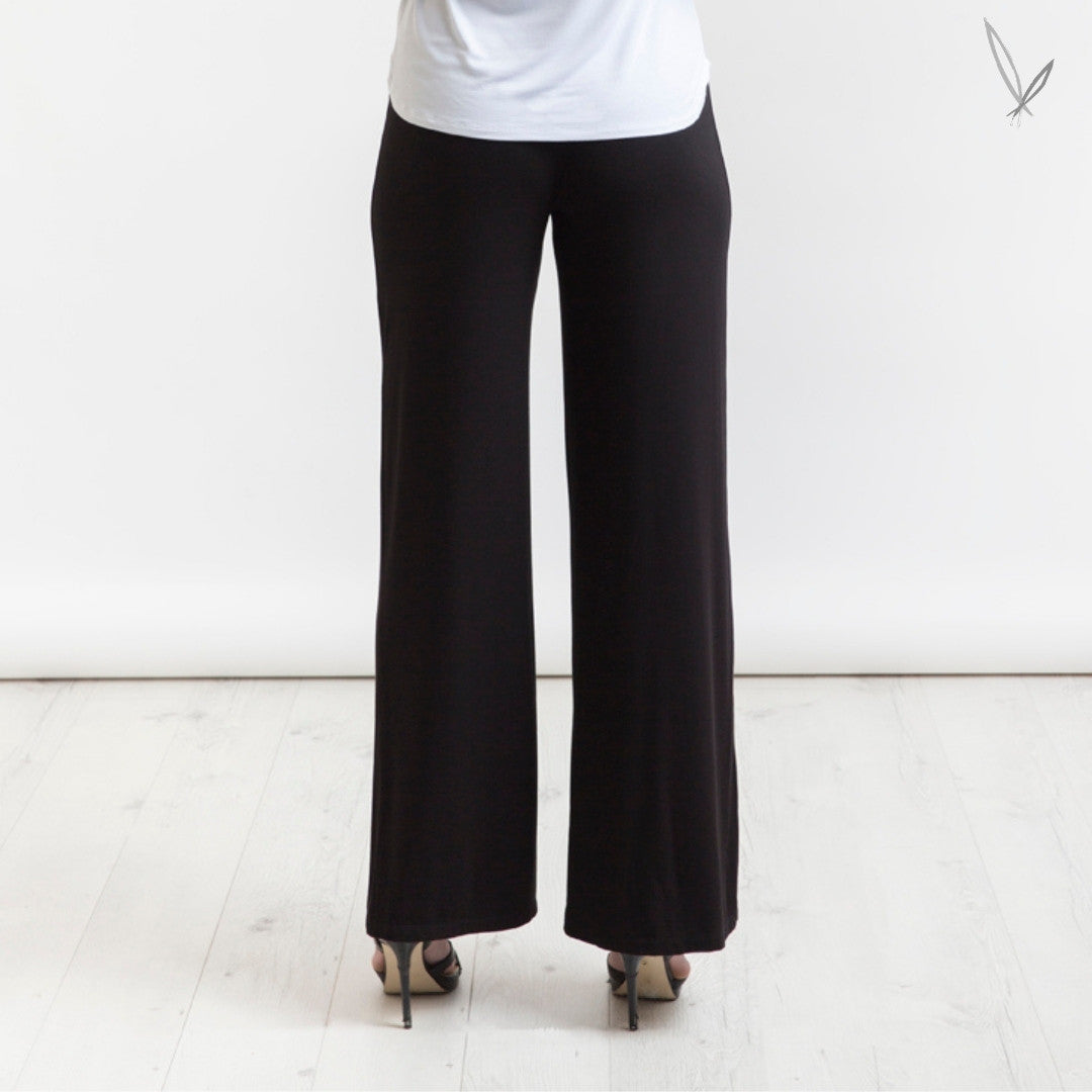Luxe Wide Leg Pant - Black