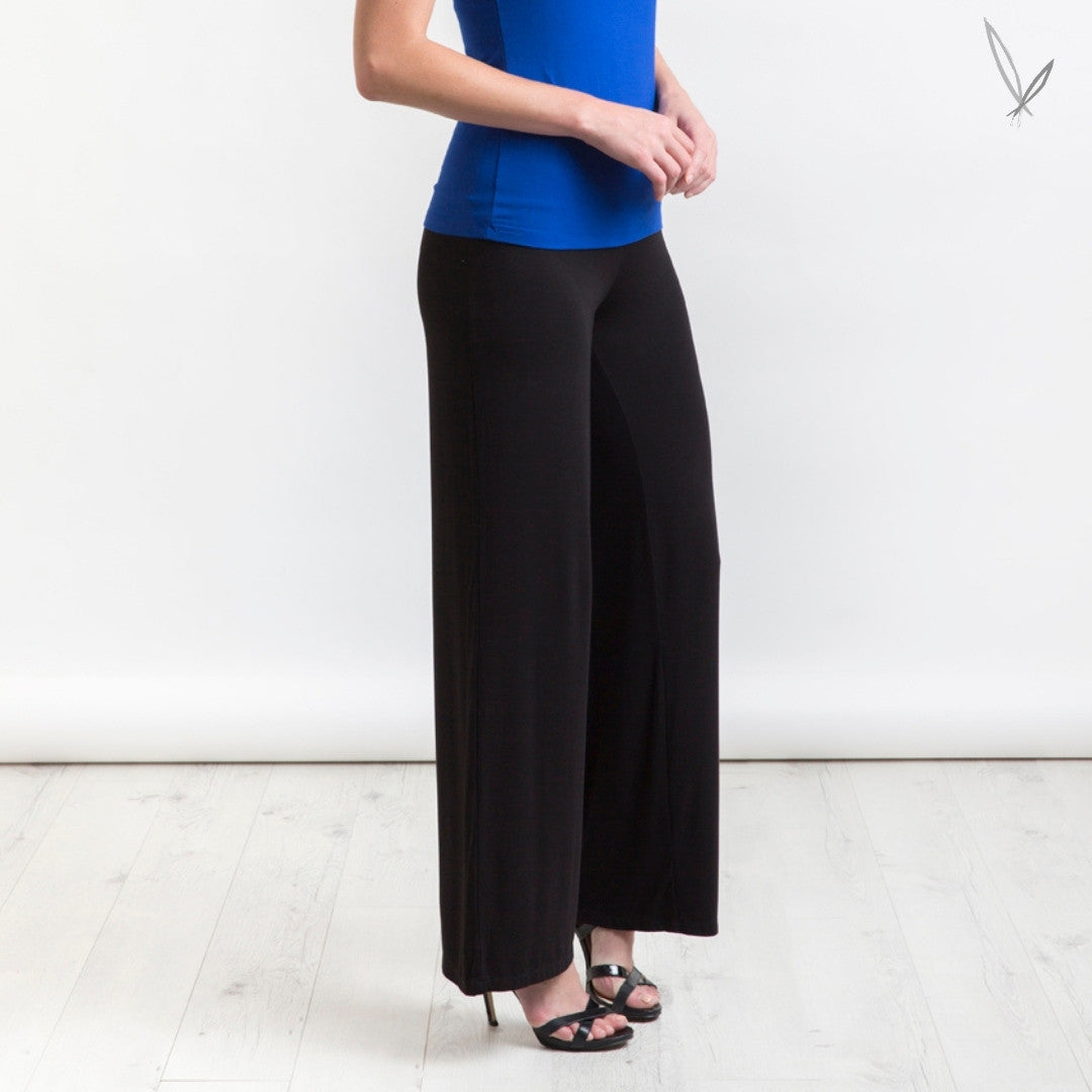 Luxe Wide Leg Pant - Black