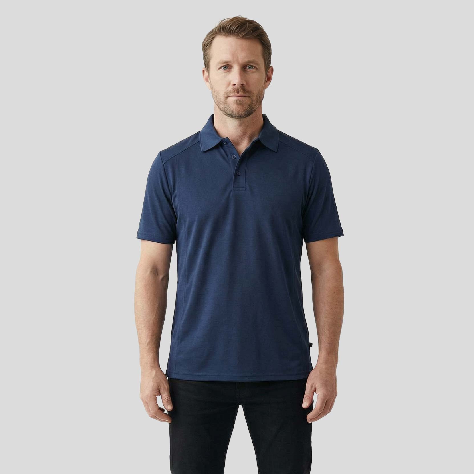 Men's Bamboo Polo Shirt | Charcoal Blend
