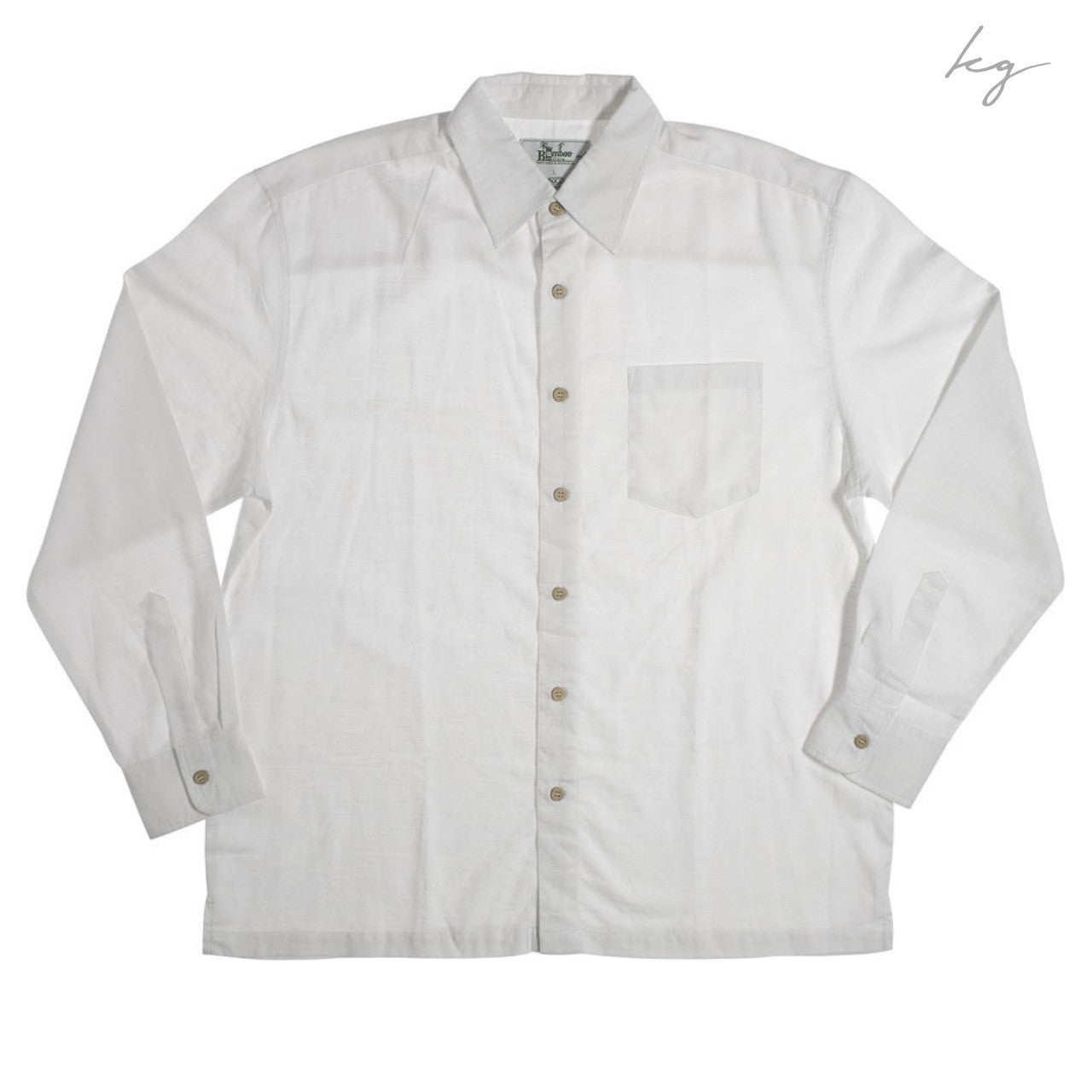 Men's Long Sleeve Shirt - White