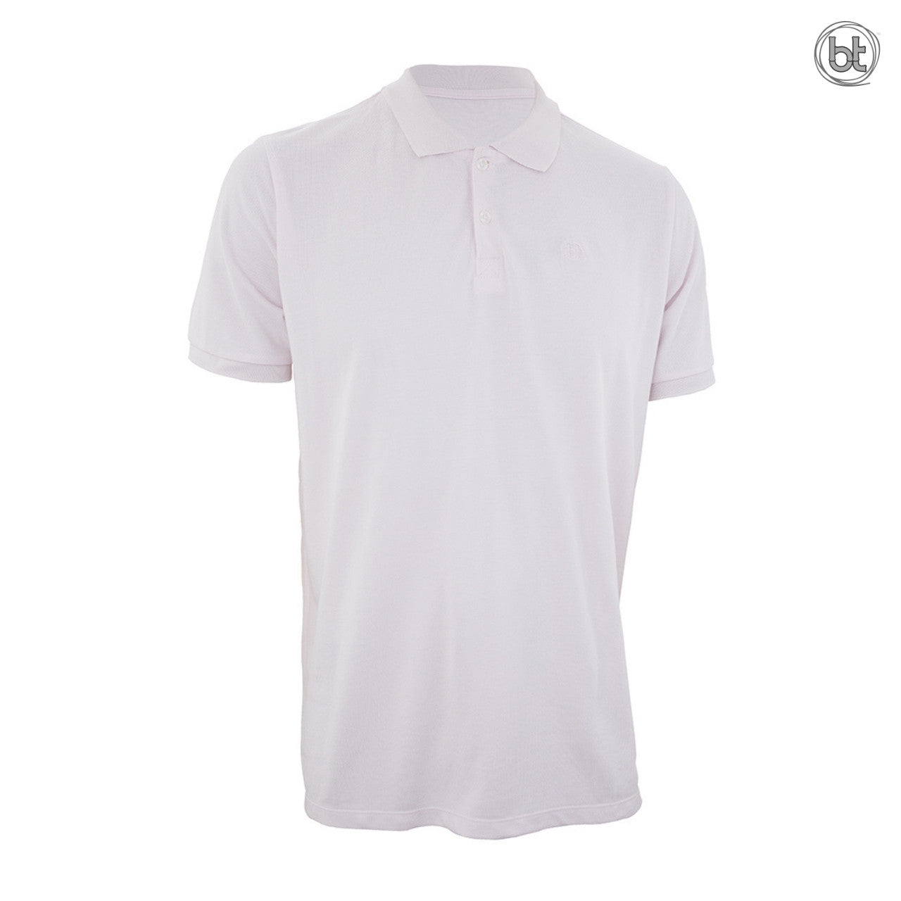 Men's Bamboo Polo Shirt - Barely Pink