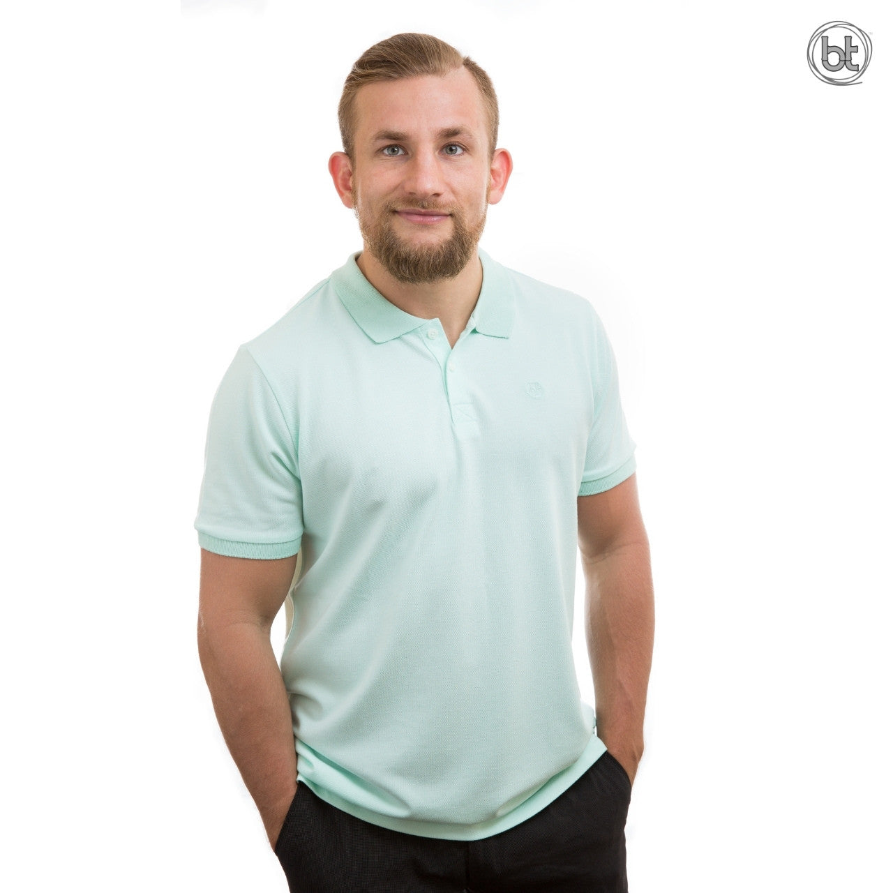 Men's Bamboo Polo Shirt - Honey Dew