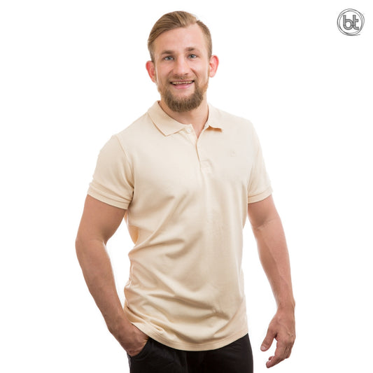 Men's Bamboo Polo Shirt - Wheat