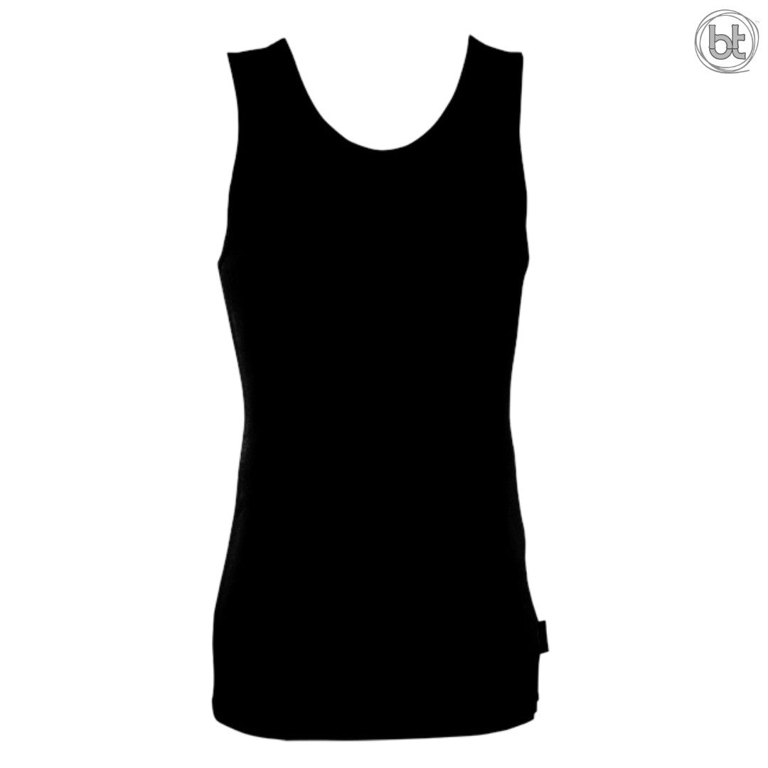 Men's Bamboo Singlet - Black