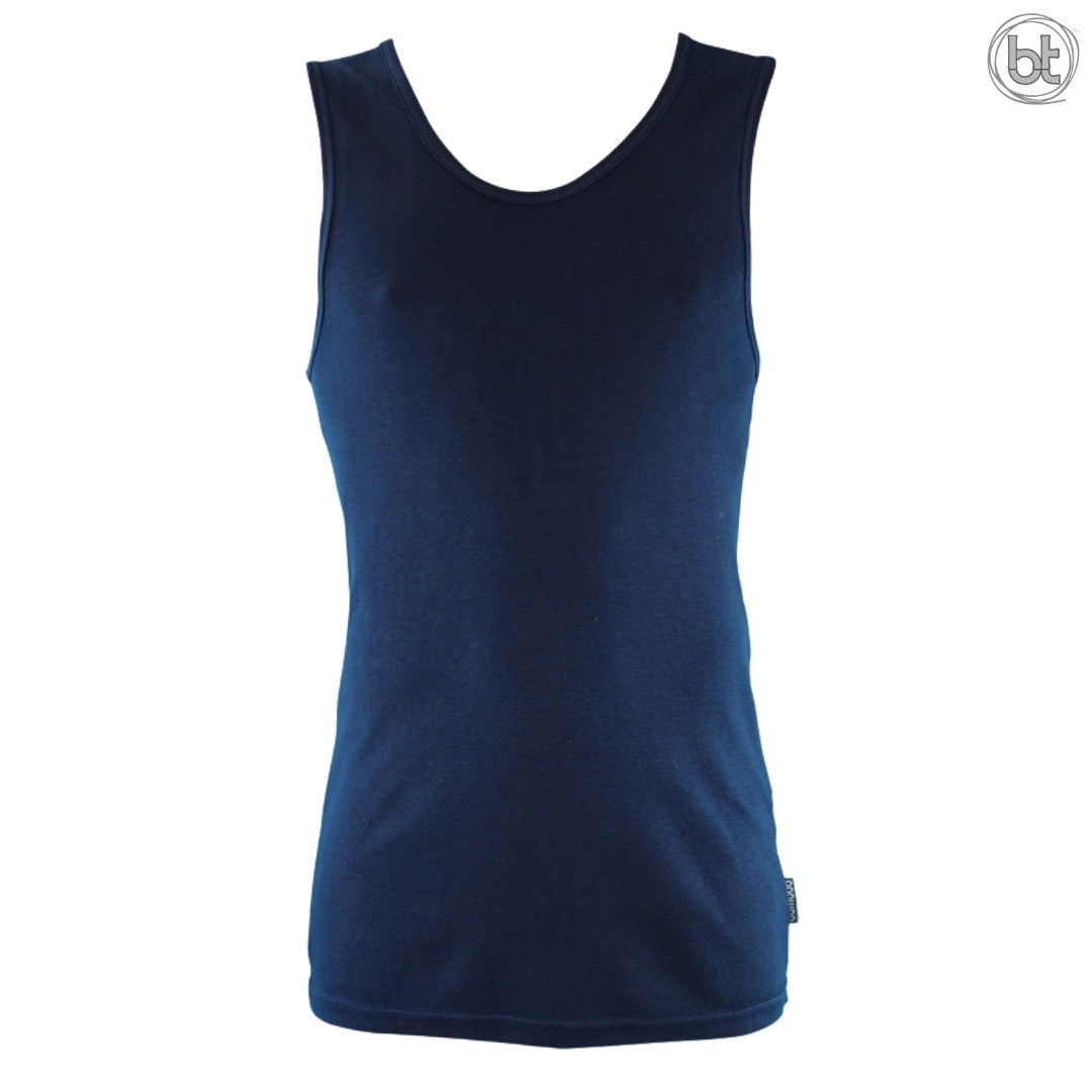 Men's Bamboo Singlet - Navy