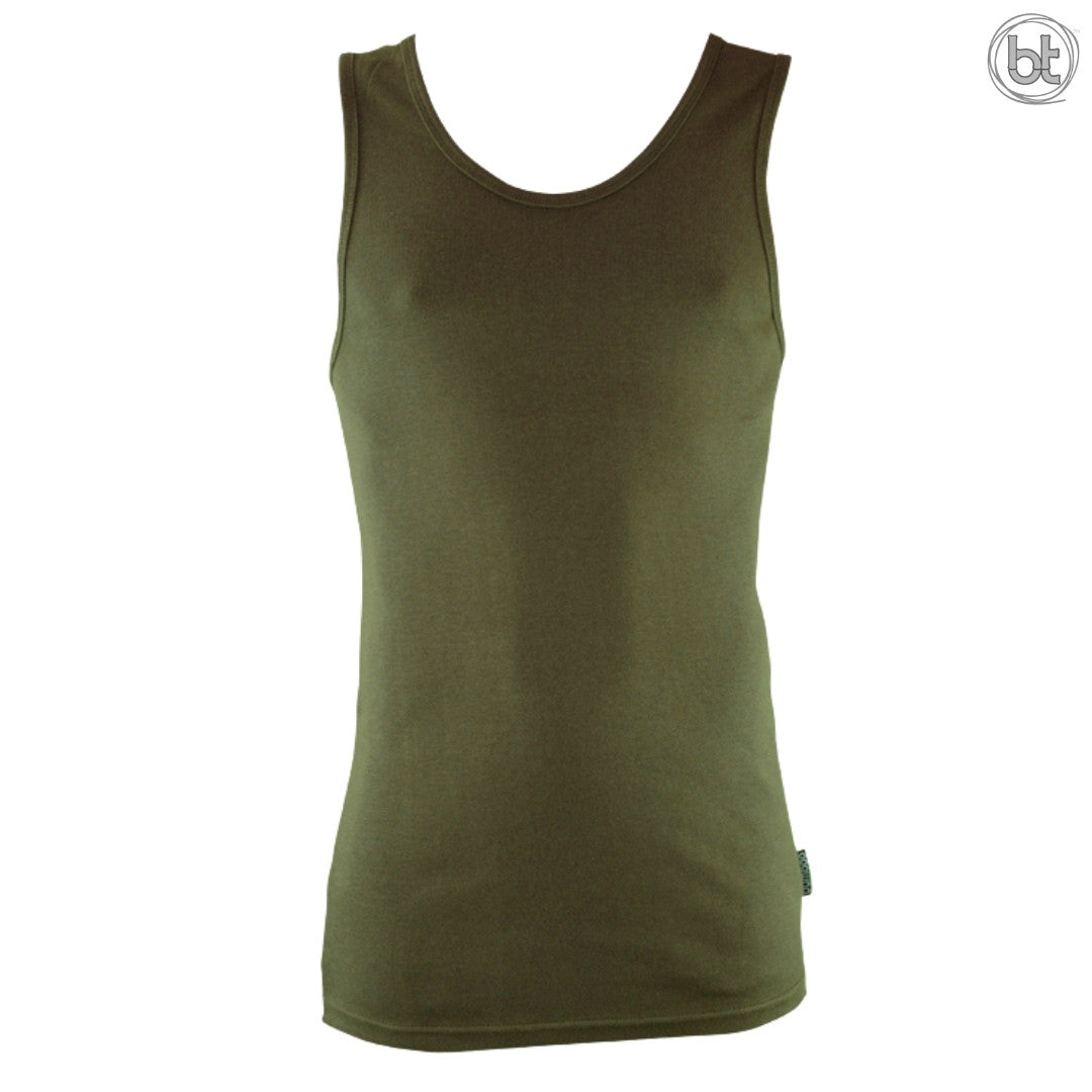 Men's Bamboo Singlet - Olive