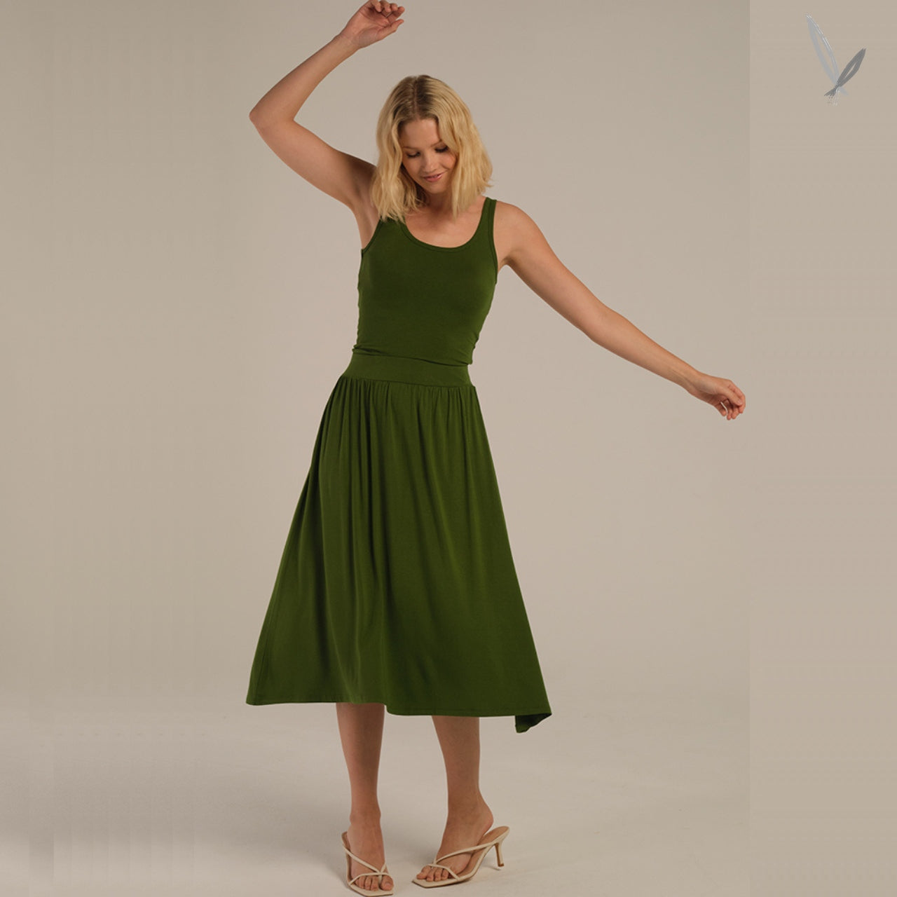 Bamboo Midi Skirt