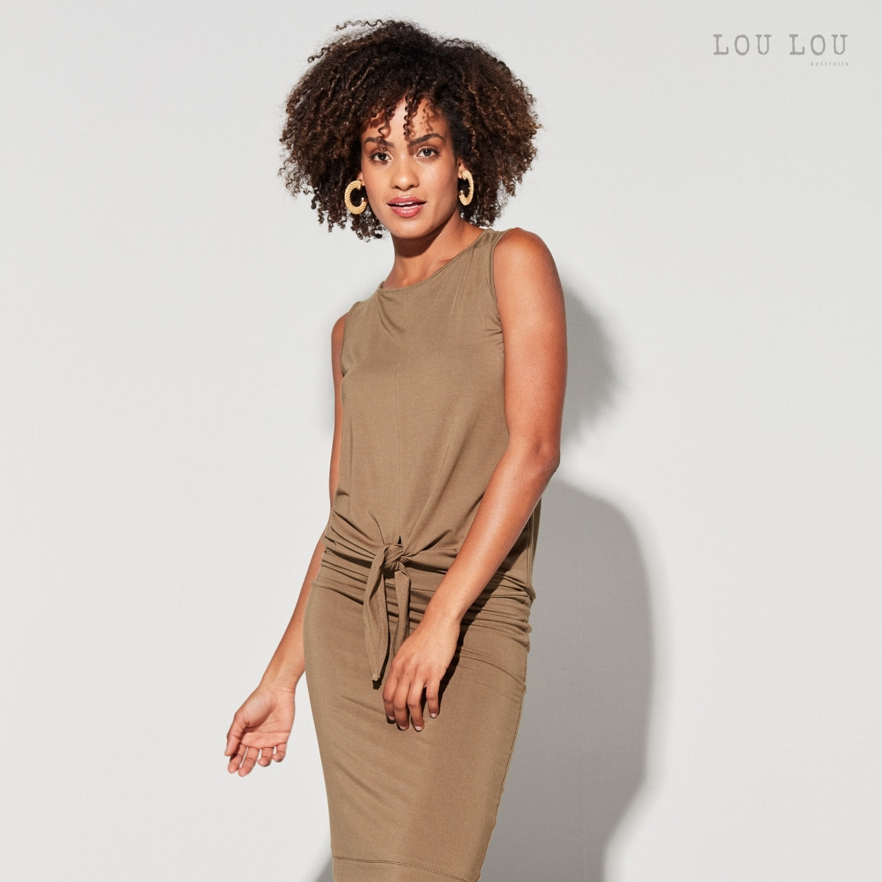 Billie Tie Front Bamboo Tank | LIMITED