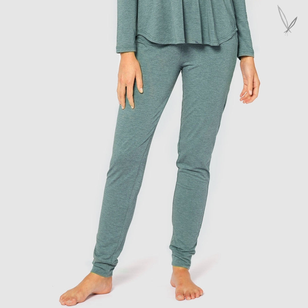 Bamboo PJ Slouch Pants - Moss Green