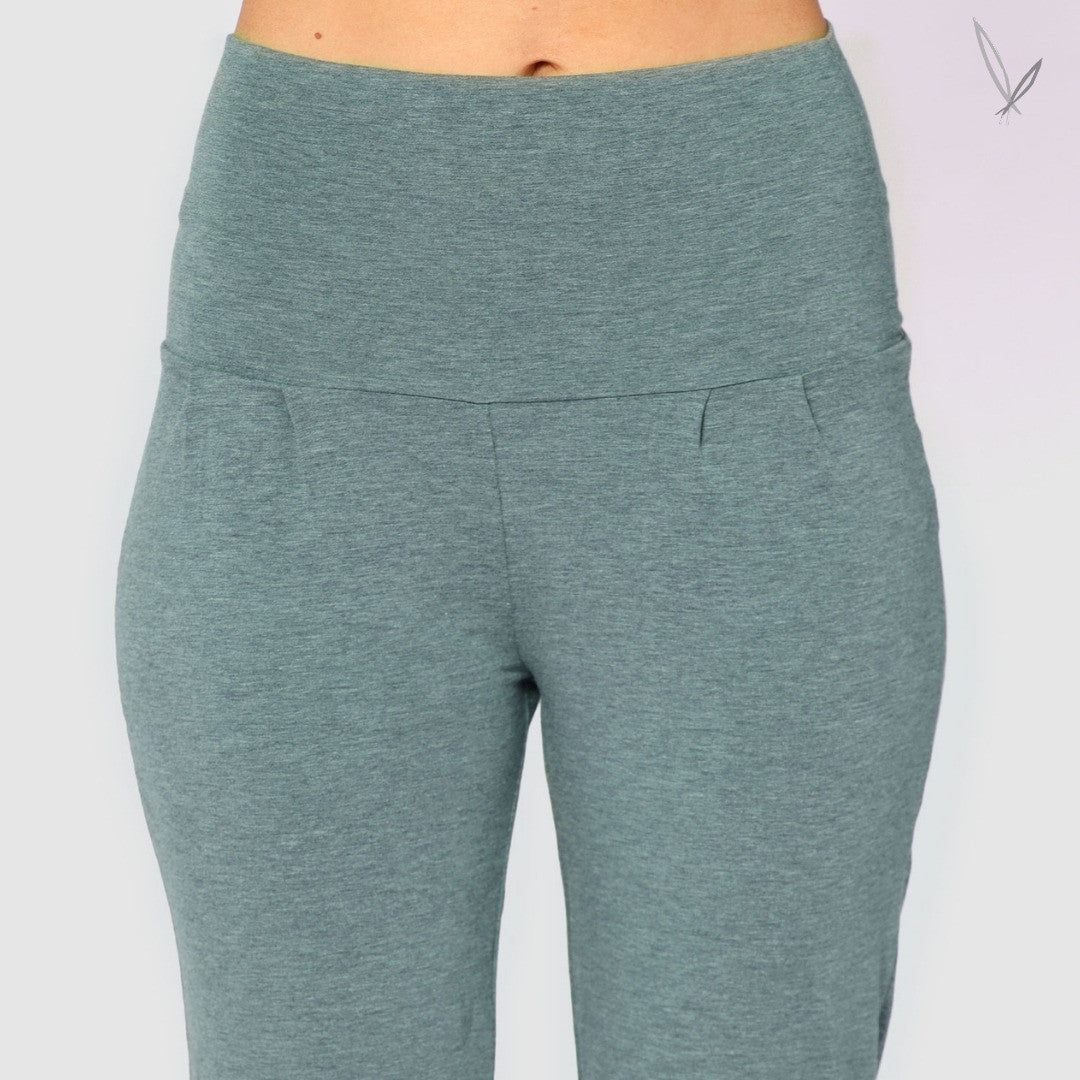 Bamboo PJ Slouch Pants - Moss Green